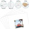 Golden State Art, Pack of 15, Acid-Free 8x8 White Pre-Cut Picture Mats for 4x4 Photos with White Core Bevel Cut Frame Mattes view 3