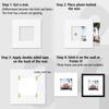 Golden State Art, Pack of 15, Acid-Free 8x8 White Pre-Cut Picture Mats for 4x4 Photos with White Core Bevel Cut Frame Mattes view 4