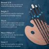 Princeton Aspen 6500 Series 5pc Professional Paint Brushes for Acrylic Painting - Synthetic Oil, Gouache, and Acrylic Paint Brushes Set - Filbert Striper Flat & Round Set of Art Brush view 3
