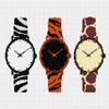 Pepita Needlepoint Canvas: Funky Watches 2, 12" x 10" view 1