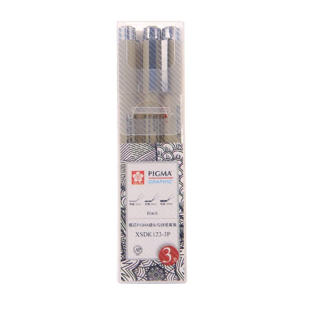 cherry blossom needle pen waterproof thread marker black 01 02 03 marker, suitable for comics, simple pen, stroke