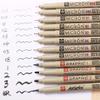 cherry blossom needle pen waterproof thread marker black 01 02 03 marker, suitable for comics, simple pen, stroke view 3