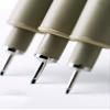 cherry blossom needle pen waterproof thread marker black 01 02 03 marker, suitable for comics, simple pen, stroke view 4