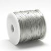 Pandahall 38 Yards Nylon Satin Rattail Cord String 2.5mm Chinese Knot Trim Cord Thread for Beading Bracelet Necklace Jewelry Making (LightGrey) view 2