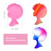 Super Shiny Afro Female Coaster Resin Molds Woman Girls Head Silicone Coaster Mold Geode Coaster Agate Resin Mold for DIY Coasters or Jewelry Making view 2