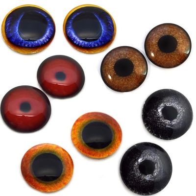 Bird Bundle II Wholesale Animal Glass Eyes Prop Cabochons for Jewelry or Craft Making 5 Pairs Bulk Lot (25mm)