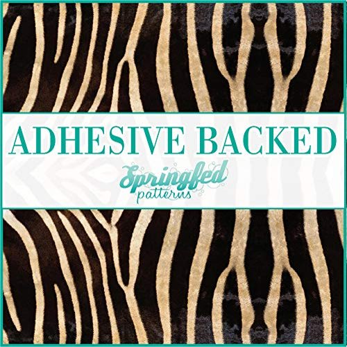 Medium Zebra Stripes Pattern #1 Craft Vinyl 12x12 Sheet for Vinyl Cutters