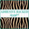 Medium Zebra Stripes Pattern #1 Craft Vinyl 12x12 Sheet for Vinyl Cutters view 1