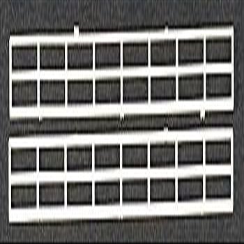 Plastruct PLS90681 HRS - 2 Hand Rail Styrene44; Pack of 2