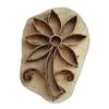 Royal Kraft Floral Brass Wooden Stamps for Block Printing on Clay, Pottery, Fabric Btag124 view 2