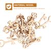 Amosfun 20Pcs Handmade Wooden Keys 1.57In Natural Lightweight Scrapbooking Embellishments for DIY Crafts Home Decoration Accessories view 3