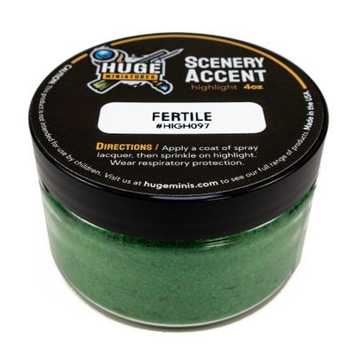 Huge Miniatures Scenery Highlight, Fertile Green Colorful Tree Powder for Tabletop Scale Model Diorama Dollhouse Display Scenery - 4oz Jar