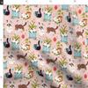 Spoonflower Fabric - Home Cats Cute Cat Kitten Decor Hand Drawn Printed on Organic Cotton Sateen Fabric Fat Quarter - Sewing Quilting Apparel Home Decor view 4