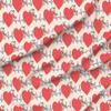 Spoonflower Fabric - You Medical Flowers Heart Love Doctor Nurse Awareness Printed on Minky Fabric by The Yard - Sewing Baby Blankets Quilt Backing Plush view 1