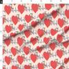 Spoonflower Fabric - You Medical Flowers Heart Love Doctor Nurse Awareness Printed on Minky Fabric by The Yard - Sewing Baby Blankets Quilt Backing Plush view 4