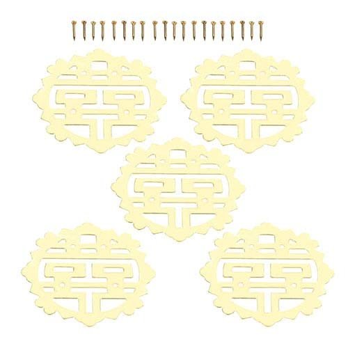 5pcs Round Flower Wraps Cabochon Ancient Flatback Embellishments Scrapbooking For DIY Decorative Protectors Bracket 54mm DUO ER