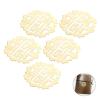 5pcs Round Flower Wraps Cabochon Ancient Flatback Embellishments Scrapbooking For DIY Decorative Protectors Bracket 54mm DUO ER view 2