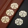 5pcs Round Flower Wraps Cabochon Ancient Flatback Embellishments Scrapbooking For DIY Decorative Protectors Bracket 54mm DUO ER view 3