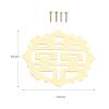 5pcs Round Flower Wraps Cabochon Ancient Flatback Embellishments Scrapbooking For DIY Decorative Protectors Bracket 54mm DUO ER view 4
