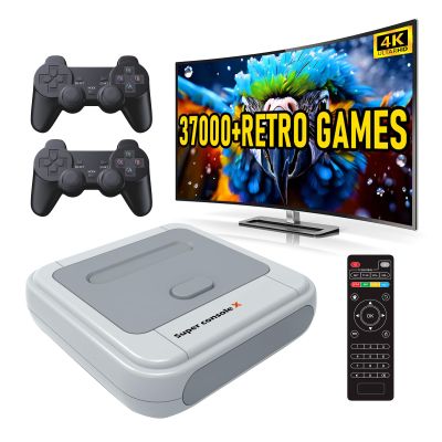 Kinhank Retro Game Console,Super Console X PRO Emulator Console with 37000+ Video Games,Video Game Console with 60+ Emulator,Game Consoles for 4K HD Output,5 Players,LAN/WiFi,Best Gifts for Men