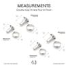 CRAFTMEMORE Leather Rivet Double Cap Rivets Tubular Metal Studs for Leather Craft Repairs Decoration TLDC (7 mm Cap 500 Pack, Gunmetal) view 3