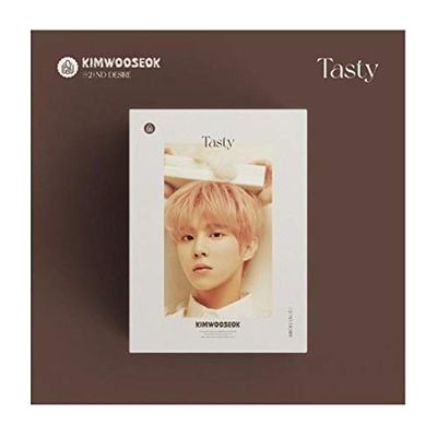 Kim Wooseok Tasty 2nd Desire Album Cream Version CD+1p Poster+1p Folding Poster On Pack+80p PhotoBook+8p Folding Lyric Paper+1p ID Picture+1p Selfie PhotoCard+1p Sticker+Message Card Set+Tracking