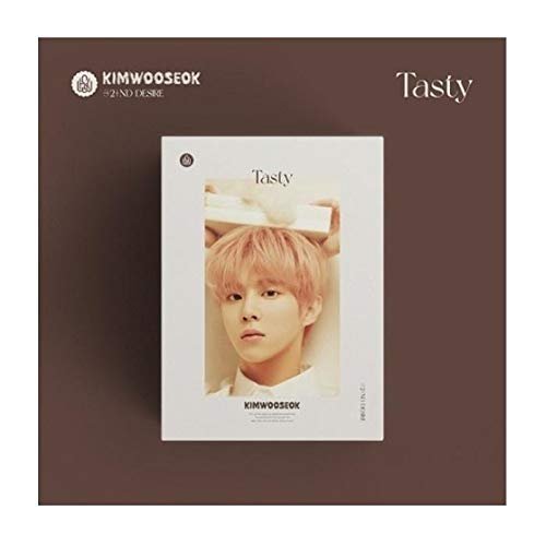 Kim Wooseok Tasty 2nd Desire Album Cream Version CD+1p Poster+1p Folding Poster On Pack+80p PhotoBook+8p Folding Lyric Paper+1p ID Picture+1p Selfie PhotoCard+1p Sticker+Message Card Set+Tracking