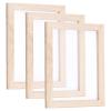 SUPERFINDINGS 3PCS Burlywood Papermaking Frame Rectangle Wooden Paper Making Screen Tools for Dried Flower Handcraft DIY Paper Craft, 9.8 x 7.48 x 0.47 Inches view 1