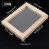 SUPERFINDINGS 3PCS Burlywood Papermaking Frame Rectangle Wooden Paper Making Screen Tools for Dried Flower Handcraft DIY Paper Craft, 9.8 x 7.48 x 0.47 Inches view 2