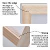 SUPERFINDINGS 3PCS Burlywood Papermaking Frame Rectangle Wooden Paper Making Screen Tools for Dried Flower Handcraft DIY Paper Craft, 9.8 x 7.48 x 0.47 Inches view 3