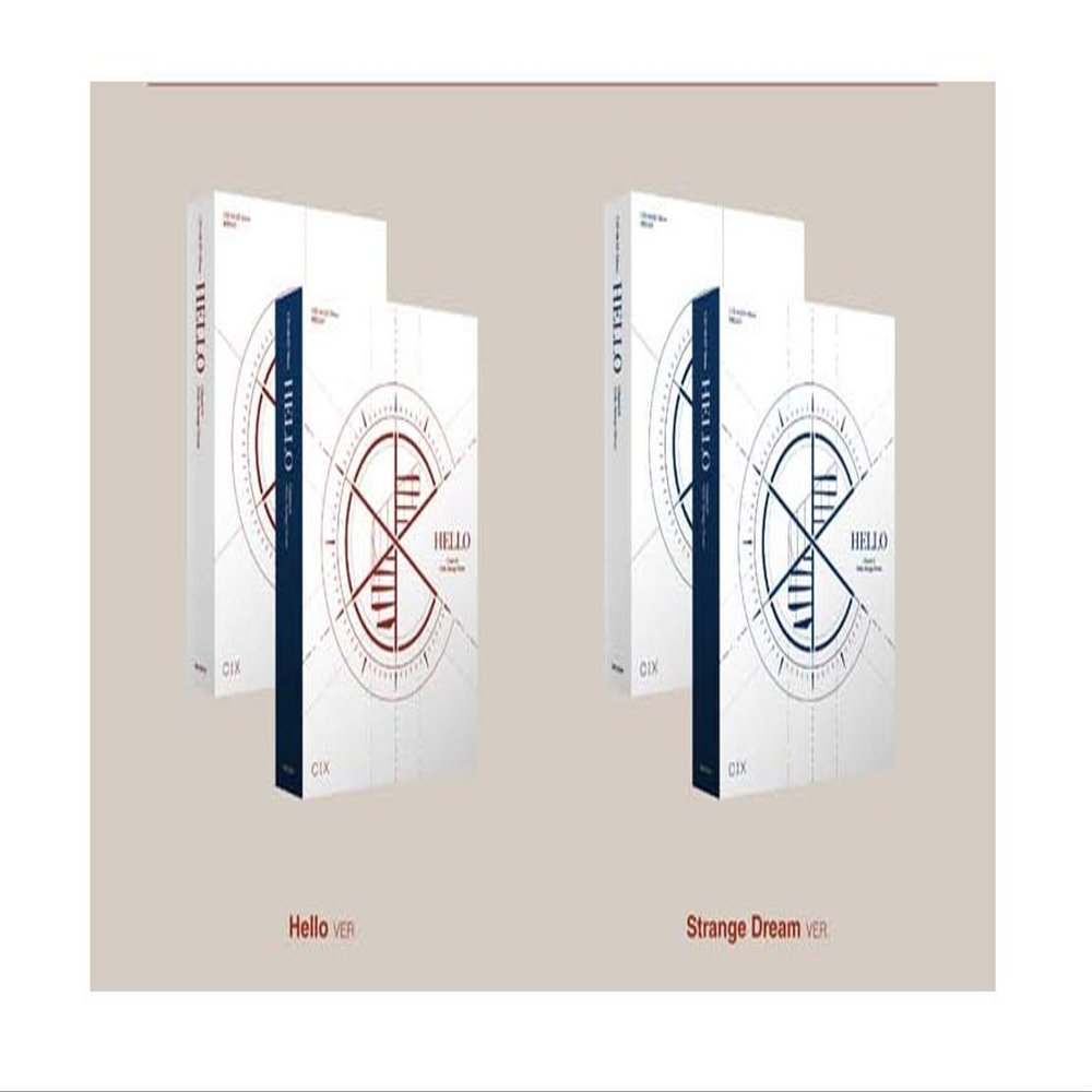 CIX Hello Chapter Hello, Strange Dream 4th EP Album 2 Version SET CD+1p Folding Poster+84p PhotoBook+1p Individual+1p Frame+1p Sticker+etc+5p Polaroid+Tracking