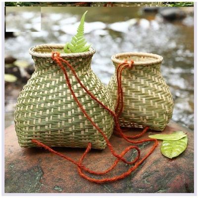 Ding&ng Stage Fish Basket Products, Crafts, Bamboo Sieve, Bamboo Woven Pipe, Kitchen Bamboo Basket, Bamboo Storage Basket-Medium -15cm