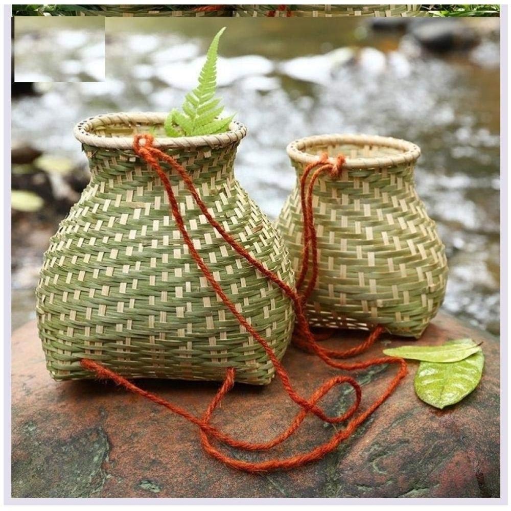 Ding&ng Stage Fish Basket Products, Crafts, Bamboo Sieve, Bamboo Woven Pipe, Kitchen Bamboo Basket, Bamboo Storage Basket-Medium -15cm