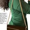 Braided Purse Chain Gold Crossbody Shoulder Strap Polished - (32" / 80centimeters) view 3