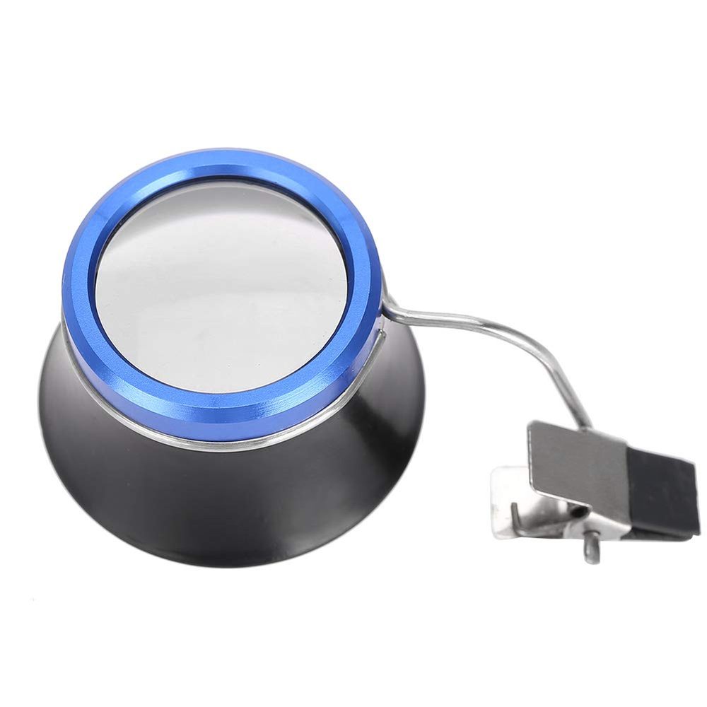 Portable Jewelers Magnifying Loupe, 10X Watchmaker Jewelry Watch Repair Eye Magnifier for Machinists Electronics Repair Soldering Micro-Parts Precision Machining(10 Times)