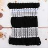 12 Skeins ThreadArt Premium Egyptian Long Fiber Cotton Embroidery Floss | Black | 6 Strand Divisible Thread 8.75yds Each for Hand Embroidery, Friendship Bracelets, Cross Stitch and Crafts view 1