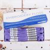 12 Skeins ThreadArt Premium Egyptian Long Fiber Cotton Embroidery Floss | Lavender | 6 Strand Divisible Thread 8.75yds Each for Hand Embroidery, Friendship Bracelets, Cross Stitch and Crafts view 2