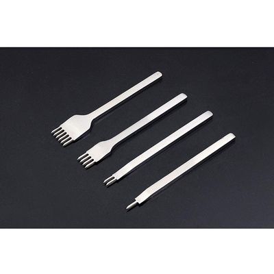 1pcs 6mm 4 Prong DIY Leather Hole Punch Leather Punch Set Diamond Sewing Awl Thread Needles Leather Stitching Kit Tools for Speedy Stitcher Tiger Thread