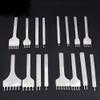1pcs 6mm 4 Prong DIY Leather Hole Punch Leather Punch Set Diamond Sewing Awl Thread Needles Leather Stitching Kit Tools for Speedy Stitcher Tiger Thread view 3