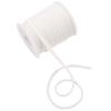 Cheriswelry 21.87 Yards 5mm Elastic Nylon Cord Flat Stretch Beading Strings Chinese Knotting Cord Soft Band Rope Braided Fabric Threads for DIY Crafting Sewing Macrame Jewelry Making Creamy White view 1