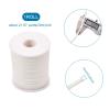 Cheriswelry 21.87 Yards 5mm Elastic Nylon Cord Flat Stretch Beading Strings Chinese Knotting Cord Soft Band Rope Braided Fabric Threads for DIY Crafting Sewing Macrame Jewelry Making Creamy White view 3