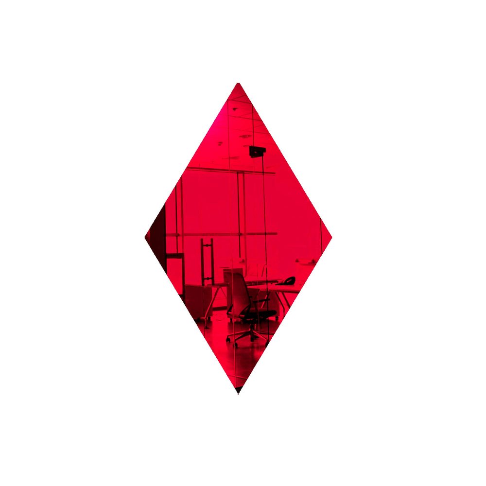50 Pack Acrylic Pieces Light Red 1" Diamond Shape for Decorations .118-3MM Thick with Smooth Edges Modern and Stylish Plexiglass Tiles Blank Flat DIY Projects by Marketing Holders