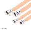 Sweatshirt Hoodie Drawstring with Silver Metal Toggle Tip Ends.100% Cotton Cord Rope,10/15mm Width.Hoody Replacement Drawstring. [15mm, Nude, 1.5mt + 2 Toggels] view 2