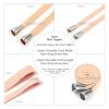 Sweatshirt Hoodie Drawstring with Silver Metal Toggle Tip Ends.100% Cotton Cord Rope,10/15mm Width.Hoody Replacement Drawstring. [15mm, Nude, 1.5mt + 2 Toggels] view 3