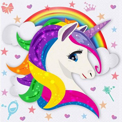 Magik DIY 5D Diamond Painting Unicorn Embroidery Art Decor Cross Stitch Kits Gifts (JG21435, 10.24''x10.24'')