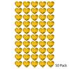 Marketing Holders 50 Pack Acrylic Mirror 5" Yellow Heart .118" Thick No Adhesive Reflective Pieces Perfect for DIY Arts and Crafts School Projects Home or Office Decor Special Events view 2