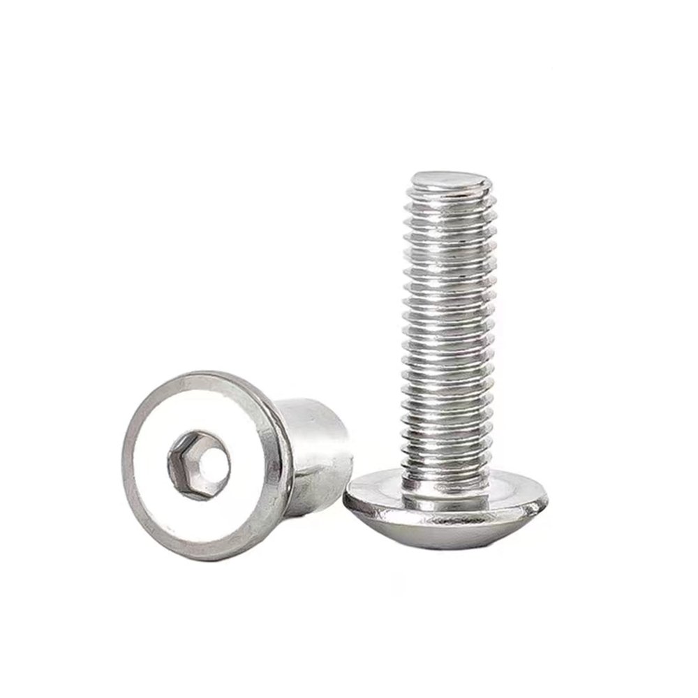 Aopin Scrapbook Photo Albums Screw Post Fit for 5/16"(8mm) Hole Dia, Male M6x20mm Belt Buckle Binding Bolts for Binding Leather Saddles Purses Belt Repair Stainless Steel, Silver, 10 Sets