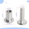 Aopin Scrapbook Photo Albums Screw Post Fit for 5/16"(8mm) Hole Dia, Male M6x20mm Belt Buckle Binding Bolts for Binding Leather Saddles Purses Belt Repair Stainless Steel, Silver, 10 Sets view 2