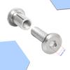 Aopin Scrapbook Photo Albums Screw Post Fit for 5/16"(8mm) Hole Dia, Male M6x20mm Belt Buckle Binding Bolts for Binding Leather Saddles Purses Belt Repair Stainless Steel, Silver, 10 Sets view 3
