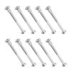 Aopin Scrapbook Photo Albums Screw Post Fit for 5/16"(8mm) Hole Dia, Male M6x70mm Belt Buckle Binding Bolts for Binding Leather Saddles Purses Belt Repair Stainless Steel, Silver, 10 Sets view 1